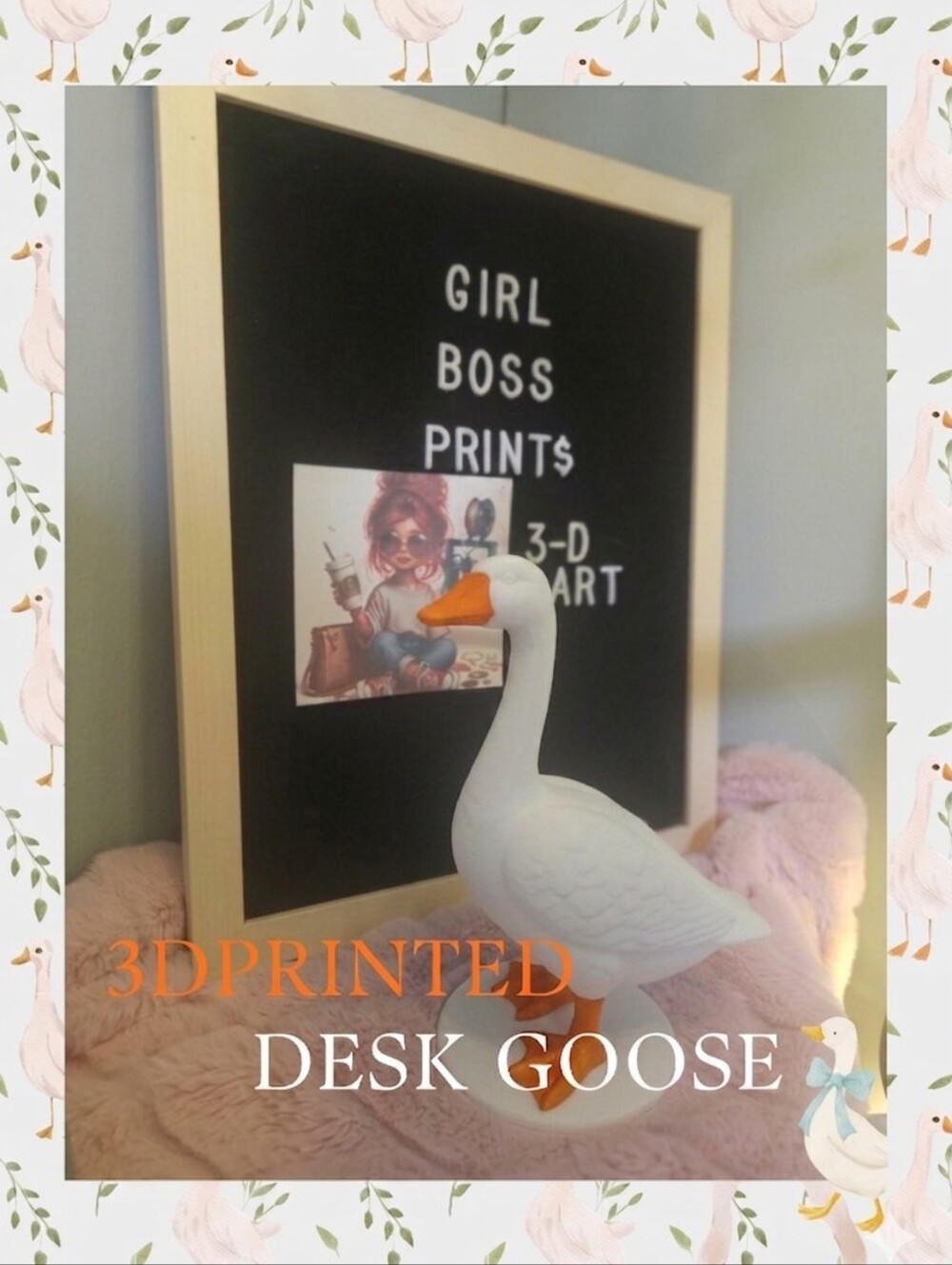 3D Printed Desk Goose 7 Inch